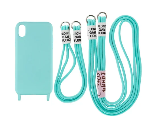 Чехол TPU two straps California для Apple iPhone XR (6.1") Бирюзовый / Marine Green