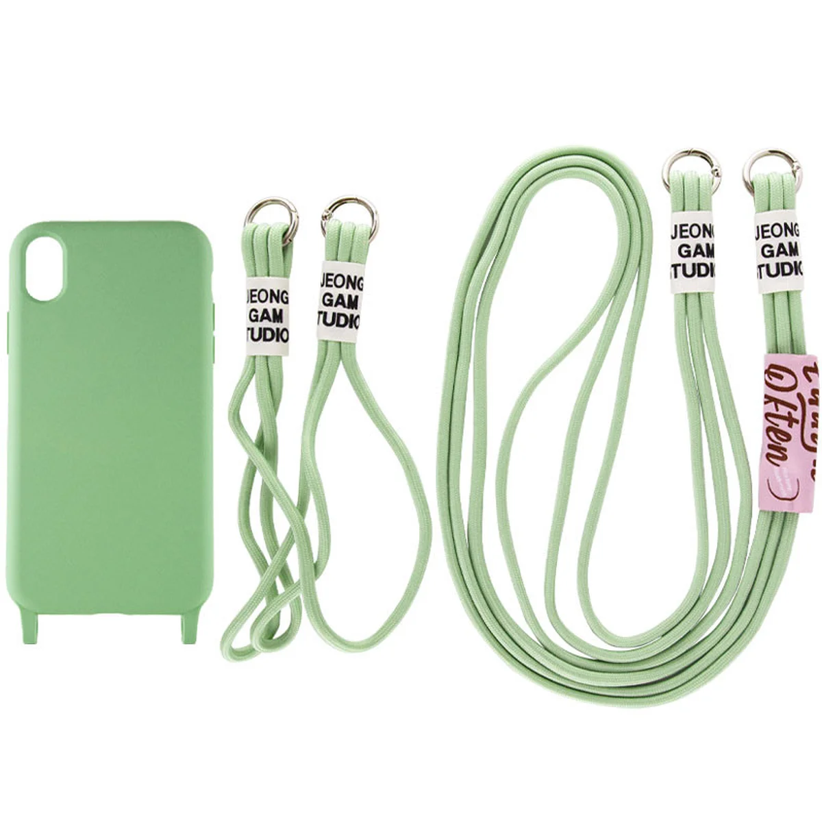 Чехол TPU two straps California для Apple iPhone XR (6.1") Зеленый / Pistachio