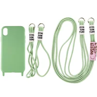 Чехол TPU two straps California для Apple iPhone XR (6.1") Зеленый / Pistachio