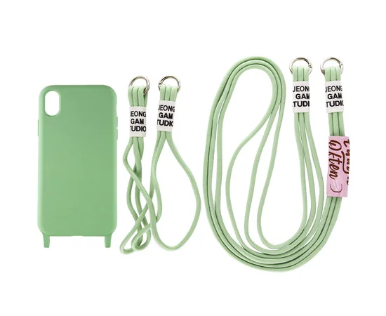 Чехол TPU two straps California для Apple iPhone XR (6.1") Зеленый / Pistachio