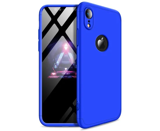 Пластиковая накладка GKK LikGus 360 градусов для Apple iPhone XR (6.1") Синий