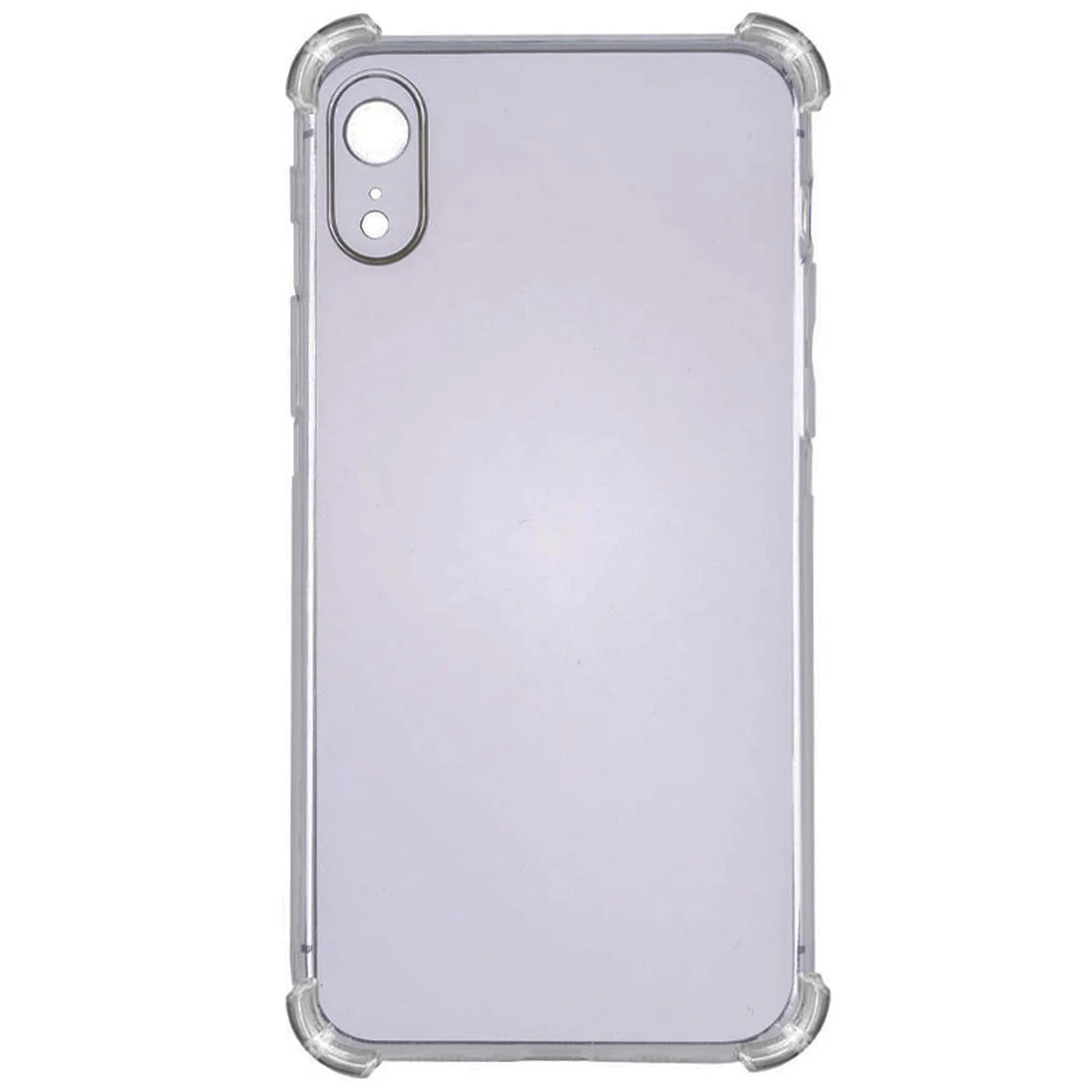 TPU чехол GETMAN Ease logo усиленные углы для Apple iPhone XR (6.1") Серый (прозрачный)