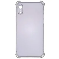 TPU чехол GETMAN Ease logo усиленные углы для Apple iPhone XR (6.1") Серый (прозрачный)