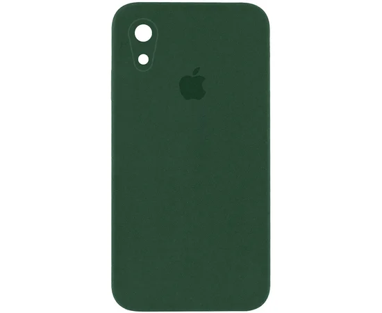 Чохол Silicone Case Square Full Camera Protective (AA) для Apple iPhone XR (6.1") Зелений / Cyprus Green