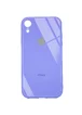 TPU+Glass чехол GLOSSY Logo Full camera (opp) для Apple iPhone XR (6.1") Сиреневый