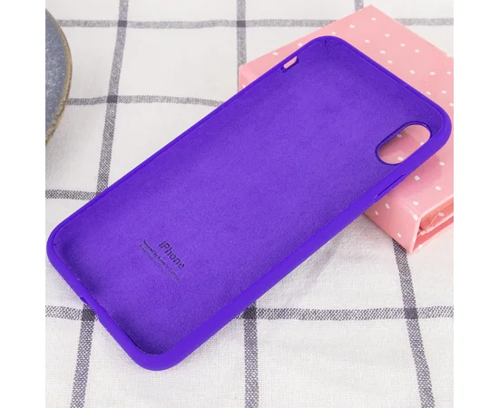 Чехол Silicone Case Full Protective (AA) для Apple iPhone XR (6.1") Фиолетовый / Purple