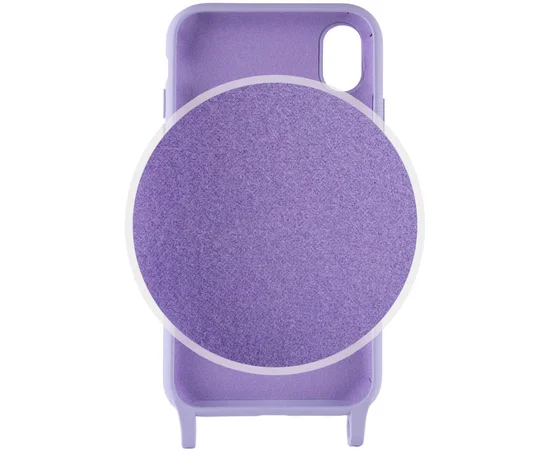 Чехол TPU two straps California для Apple iPhone XR (6.1") Сиреневый