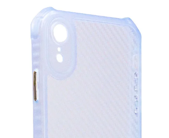 Чехол TPU Ease Carbon color series для Apple iPhone XR (6.1") Синий / Прозрачный