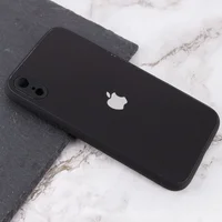 TPU+Glass чехол Matte Candy Full camera для Apple iPhone XR (6.1") Черный