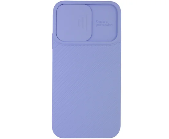 Чехол Camshield Square TPU со шторкой для камеры для Apple iPhone XR (6.1") Голубой