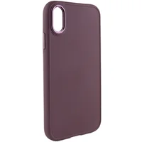 TPU чохол Bonbon Metal Style для Apple iPhone XR (6.1") Бордовий / Plum