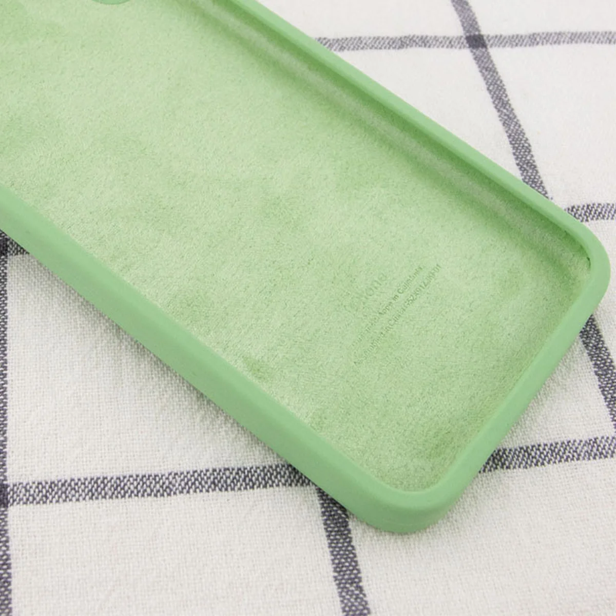 Чехол Silicone Case Square Full Camera Protective (AA) для Apple iPhone XR (6.1") Мятный / Mint