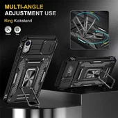Ударопрочный чехол Camshield Army Ring для Apple iPhone XR (6.1") Черный / Black