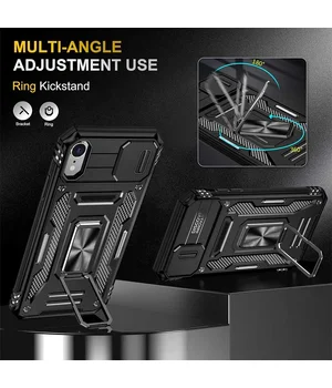 Удароміцний чохол Camshield Army Ring для iPhone XR (6.1") Чорний / Black