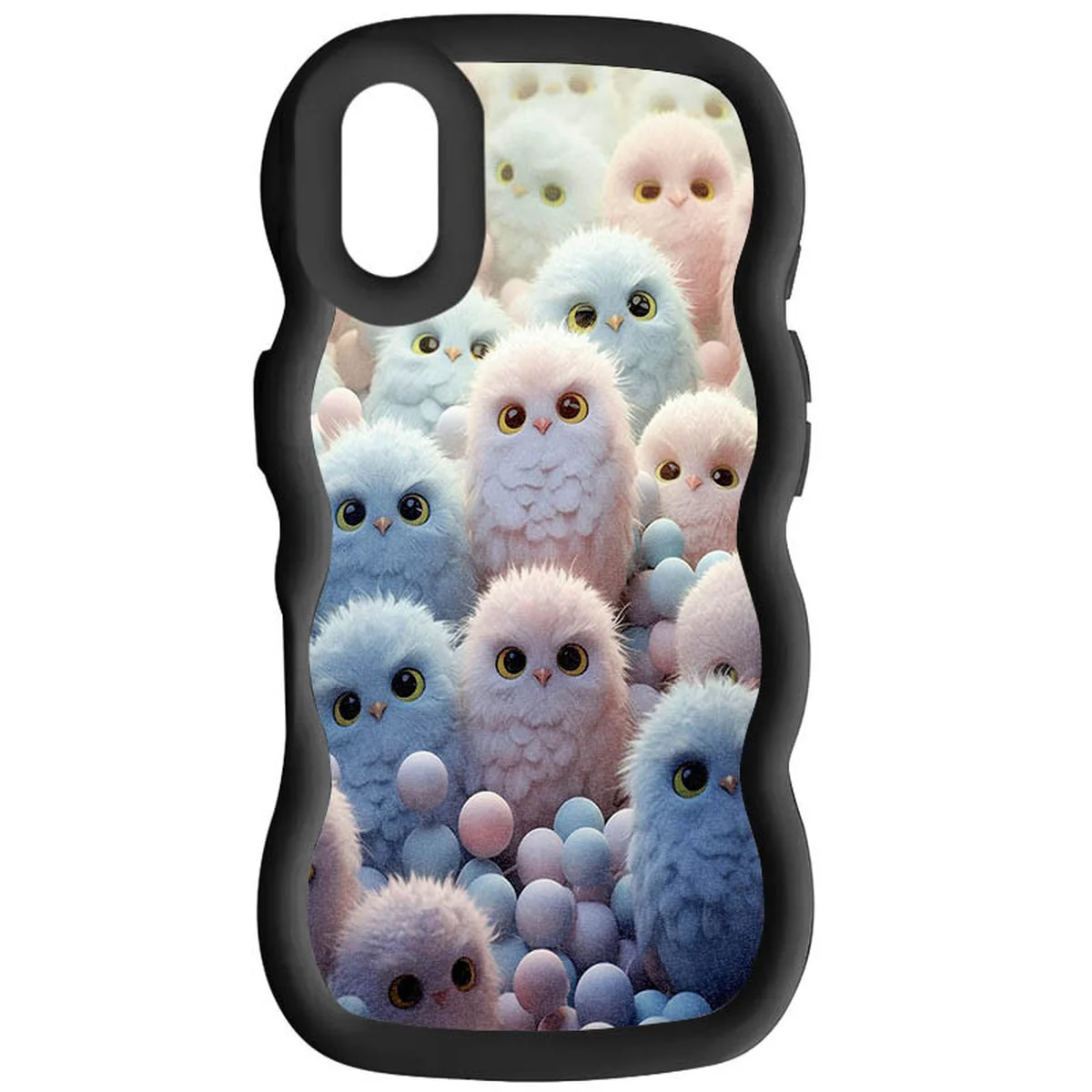 Чехол TPU Cloudy Pictures для Apple iPhone XR (6.1") Owls Black