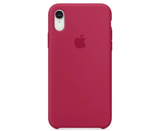 Чехол Silicone Case (AA) для Apple iPhone XR (6.1") Розовый  / Rose red