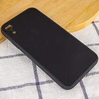 TPU+Glass чехол GLOSSY Logo Full camera для Apple iPhone XR (6.1") Черный