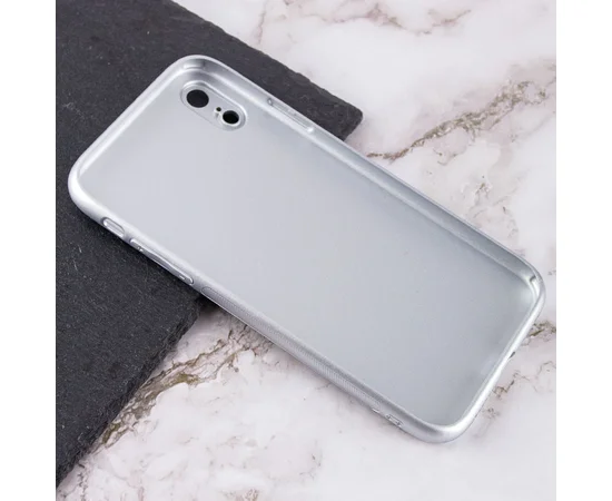 TPU+Glass чехол Matte Candy Full camera для Apple iPhone XR (6.1") Белый