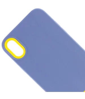 Чехол TPU+PC Bichromatic для Apple iPhone XR (6.1") Blue / Yellow