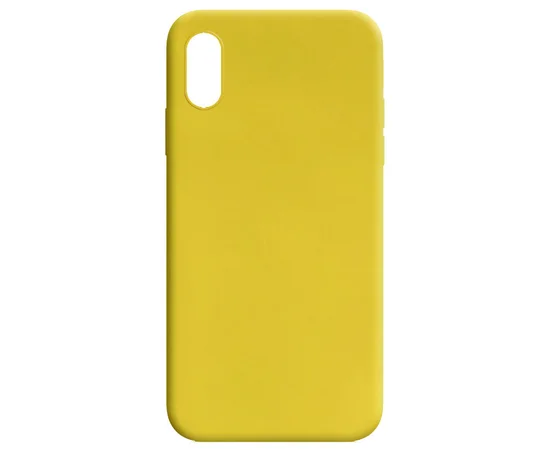 Силиконовый чехол Candy для Apple iPhone XR (6.1") Желтый