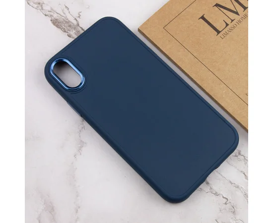 TPU чехол Bonbon Metal Style для Apple iPhone XR (6.1") Синий / Cosmos blue