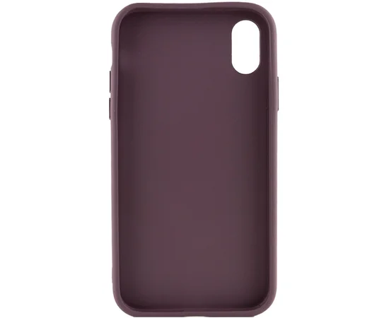 TPU чехол Bonbon Metal Style для Apple iPhone XR (6.1") Бордовый / Plum