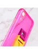 Чехол Handfree с цветным ремешком для Apple iPhone XR (6.1") Розовый