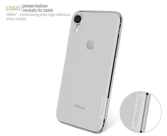 TPU чехол Nillkin Nature Series для Apple iPhone XR (6.1") Серый (прозрачный)