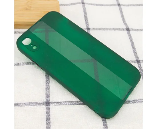 Чехол TPU Glossy Line Full Camera для Apple iPhone XR (6.1") Зеленый