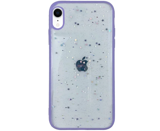 TPU+PC чехол Shiny Stars для Apple iPhone XR (6.1") Сиреневый
