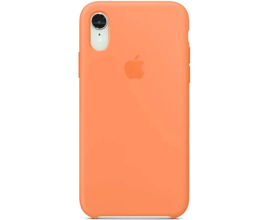 Чехол Silicone Case (AA) для Apple iPhone XR (6.1") Оранжевый / Papaya