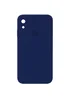 Чехол Silicone Case Square Full Camera Protective (AA) для Apple iPhone XR (6.1") Темно-синий / Midnight blue