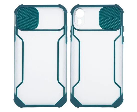 Чехол Camshield matte Ease TPU со шторкой для Apple iPhone XR (6.1") Зеленый