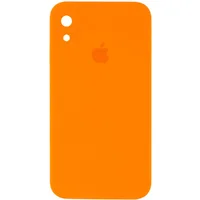 Чохол Silicone Case Square Full Camera Protective (AA) для Apple iPhone XR (6.1 ") Помаранчевий / Bright Orange