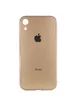 TPU+Glass чехол GLOSSY Logo Full camera для Apple iPhone XR (6.1") Золотой