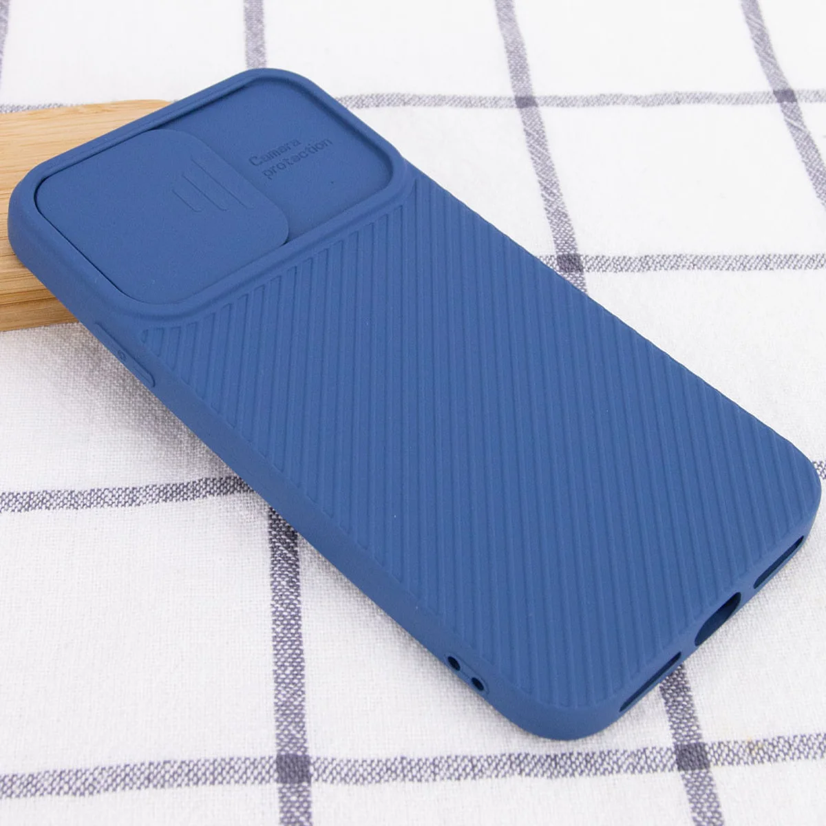 Чехол Camshield Square TPU со шторкой для камеры для Apple iPhone XR (6.1") Синий