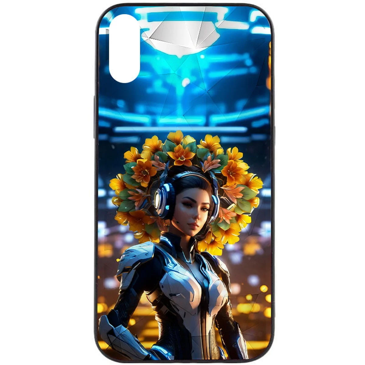TPU+PC чехол Prisma Ladies для Apple iPhone XR (6.1") Cyberpunk