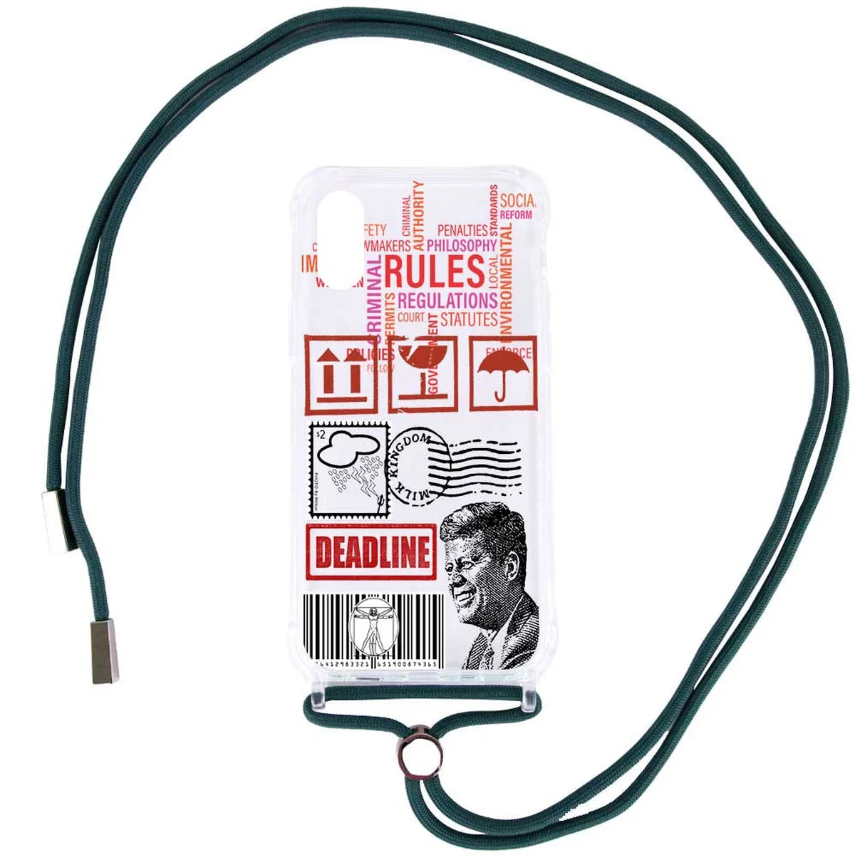 Чехол TPU Crossbody Street Style для Apple iPhone XR (6.1") Kenedy / Зеленый / Forest green