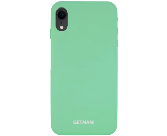 Чехол Silicone Case GETMAN for Magnet для Apple iPhone XR (6.1") Зеленый / Spearmint