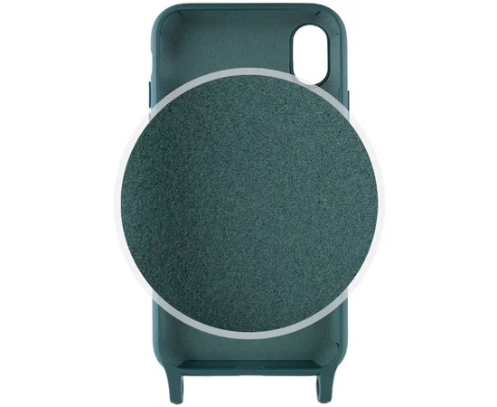 Чехол TPU two straps California для Apple iPhone XR (6.1") Зеленый / Forest green
