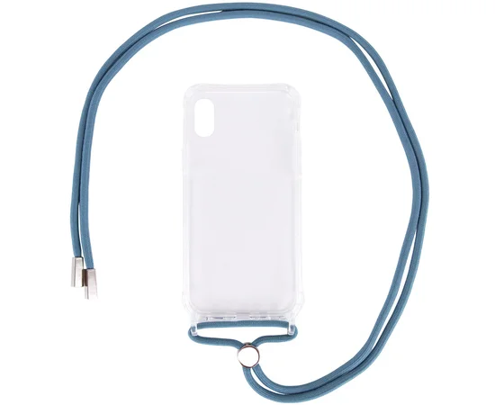 Чехол TPU Crossbody Transparent для Apple iPhone XR (6.1") Зеленый / Pine green