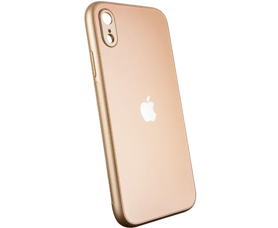 TPU+Glass чехол Matte Candy Full camera для Apple iPhone XR (6.1") Золотой