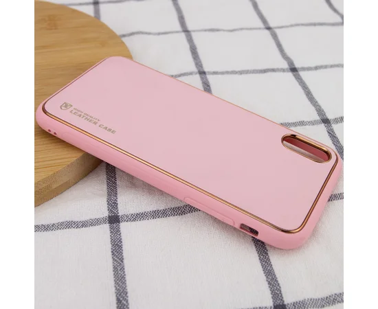 Кожаный чехол Xshield для Apple iPhone XR (6.1") Розовый / Pink