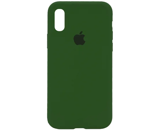 Чохол Silicone Case Full Protective (AA) для Apple iPhone XR (6.1 ") Зелений / Dark Olive
