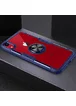TPU+PC чехол Deen CrystalRing for Magnet (opp) для Apple iPhone XR (6.1") Бесцветный / Синий