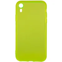 Матовий напівпрозорий TPU чохол із захистом камери для Apple iPhone XR (6.1 ") Зелений / Light Green