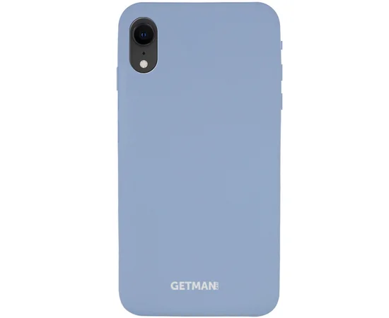 Чехол Silicone Case GETMAN for Magnet для Apple iPhone XR (6.1") Серый / Mist Blue