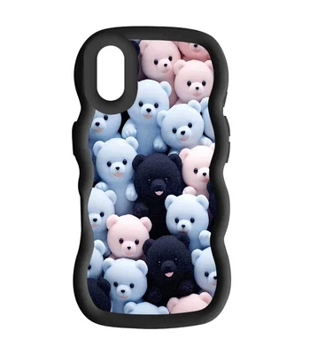 Чехол TPU Cloudy Pictures для Apple iPhone XR (6.1") Bears Black
