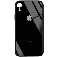 TPU+Glass чехол GLOSSY Logo Full camera (opp) для Apple iPhone XR (6.1") Черный