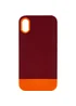 Чехол TPU+PC Bichromatic для Apple iPhone XR (6.1") Brown burgundy / Orange